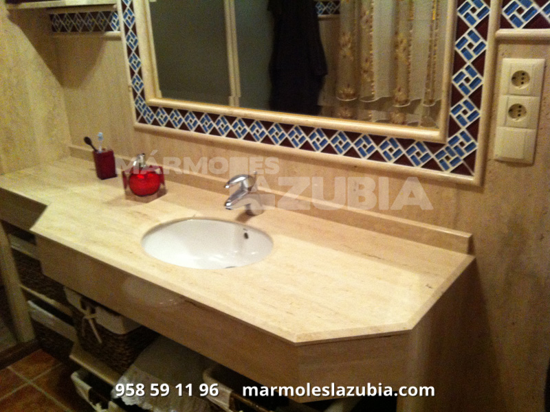 Muebles para baño de marmol ~ dikidu.com Baños modernos marmol travertino